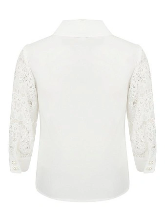 Alessandro Borelli Блузка с кружевными рукавами 3/4