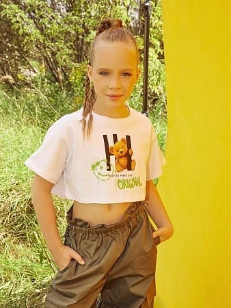 Alessandro Borelli Футболка укороченная для девочки