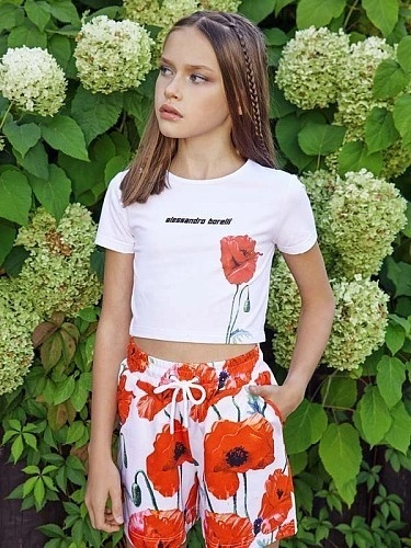 Alessandro Borelli Футболка укороченная для девочки Alessandro Borelli Футболка укороченная для девочки