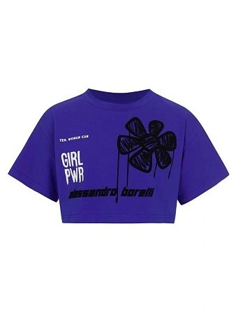 Alessandro Borelli Футболка укороченная для девочки