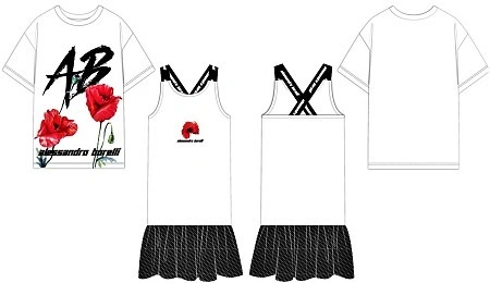 Alessandro Borelli Твин сет (футболка + платье-майка) 