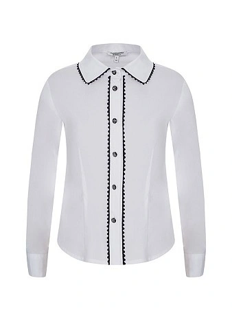 Alessandro Borelli Блузка с контрастным кружевом