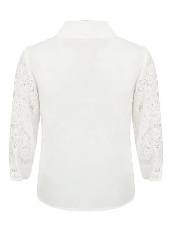 Alessandro Borelli Блузка с кружевными рукавами 3/4