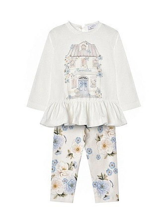 Monnalisa Набор: футболка-туника + брюки (лосины