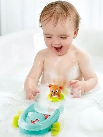 HAPE Игрушка для купания Мишка на тюбинге