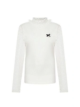 Alessandro Borelli Водолазка трикотажная с кружевом Alessandro Borelli Водолазка трикотажная с кружевом