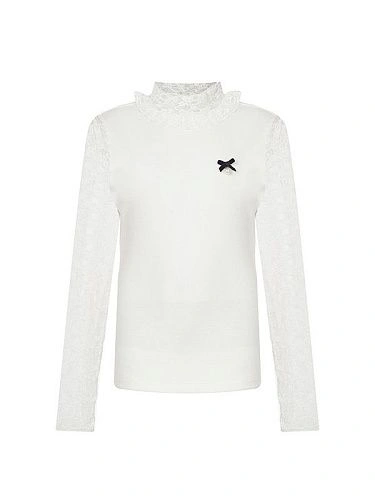 Alessandro Borelli Водолазка трикотажная с кружевом