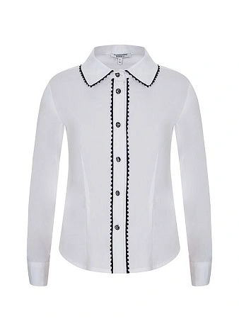 Alessandro Borelli Блузка с контрастным кружевом