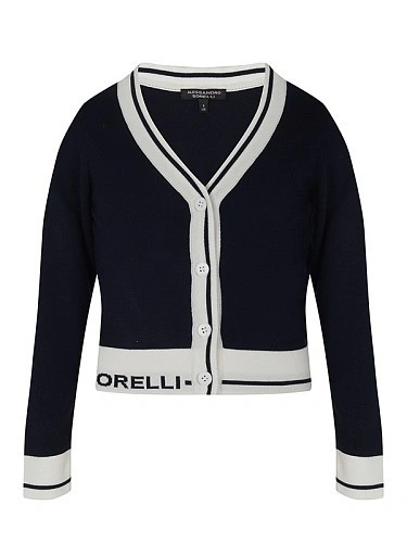 Alessandro Borelli Кардиган с лого для девочки