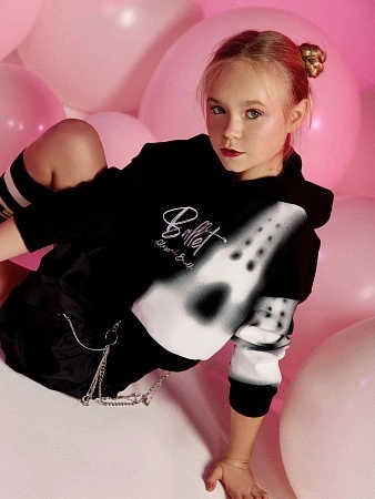 Alessandro Borelli Худи укороченный для девочки