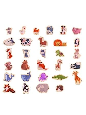 HAPE Игровой набор &quot;Магнитные животные&quot;, 30 элементов, серия &quot;Зверики&quot;,