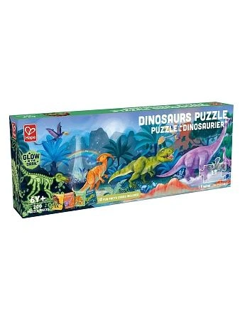 HAPE Пазл для детей &quot;Динозавры&quot;, светящийся в темноте, 200 элементов, 150 см