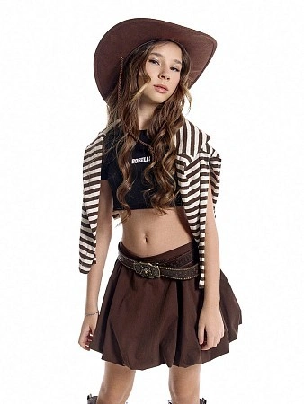 Alessandro Borelli Футболка укороченная для девочки