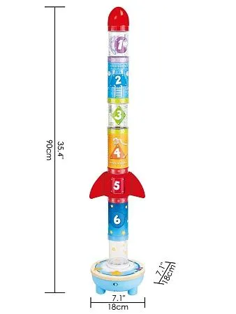 HAPE Интерактивная развивалка для детей &quot;Ракета&quot;, движение, счет, цвета