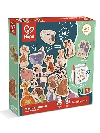 HAPE Игровой набор &quot;Магнитные животные&quot;, 30 элементов, серия &quot;Зверики&quot;,