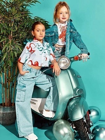 Alessandro Borelli Брюки джинсовые палаццо