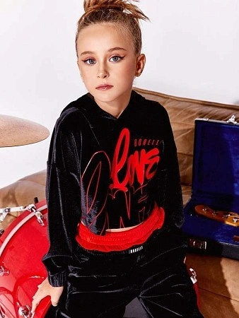 Alessandro Borelli Худи укороченный для девочки