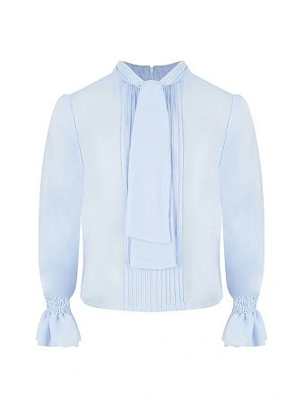 Alessandro Borelli Блузка с бантом и пышными рукавами