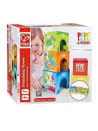 HAPE Игрушка Кубики-пирамида Башня Дружбы