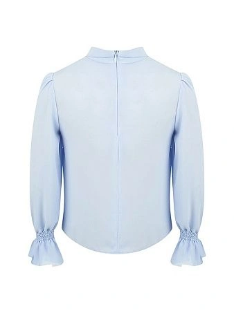 Alessandro Borelli Блузка с бантом и пышными рукавами