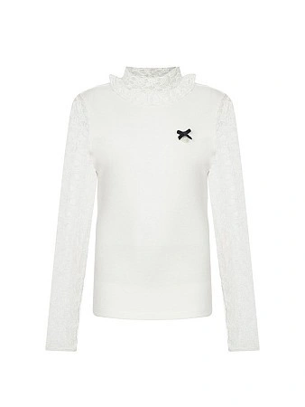 Alessandro Borelli Водолазка трикотажная с кружевом Alessandro Borelli Водолазка трикотажная с кружевом