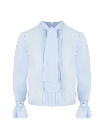 Alessandro Borelli Блузка с бантом и пышными рукавами