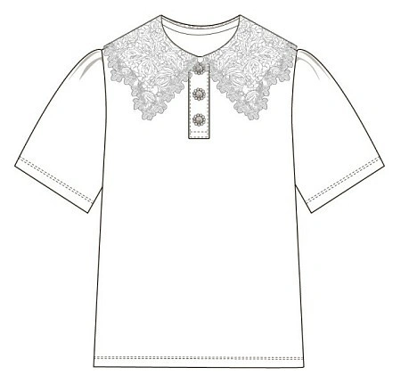 Alessandro Borelli АРХИВ Блузка с коротким рукавом