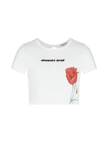 Alessandro Borelli Футболка укороченная для девочки Alessandro Borelli Футболка укороченная для девочки