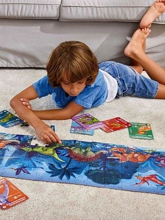 HAPE Пазл для детей &quot;Динозавры&quot;, светящийся в темноте, 200 элементов, 150 см