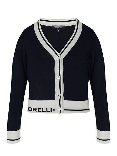 Alessandro Borelli Кардиган с лого для девочки Alessandro Borelli Кардиган с лого для девочки