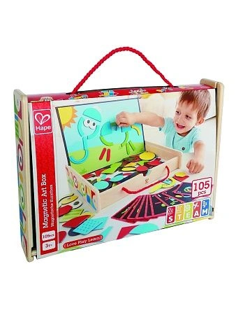 HAPE Магнитный конструктор в коробке &quot;Веселый художник&quot;, 91 элемент