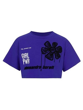 Alessandro Borelli Футболка укороченная для девочки