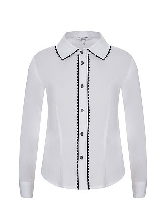 Alessandro Borelli Блузка с контрастным кружевом