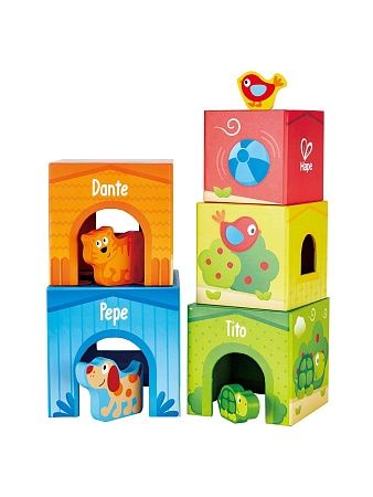 HAPE Игрушка Кубики-пирамида Башня Дружбы