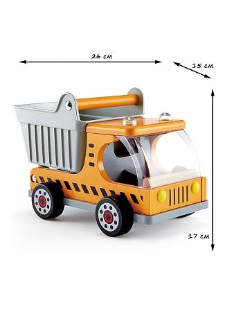 HAPE Деревянная игрушка машинка - грузовик "Самосвал на стройке"