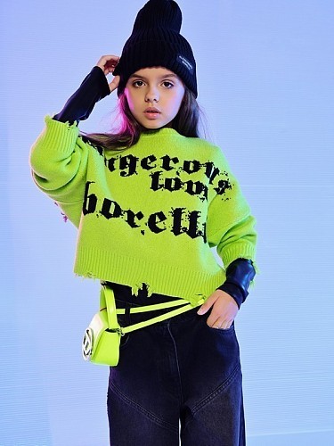 Alessandro Borelli Свитшот вязаный для девочки Alessandro Borelli Свитшот вязаный для девочки