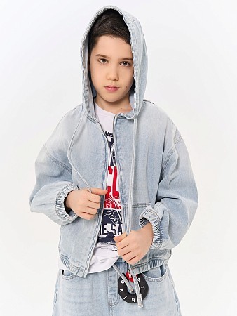 Alessandro Borelli Бомбер деним для мальчика