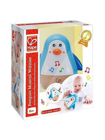 HAPE Игрушка - неваляшка Пингвин музыкальный