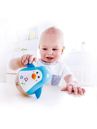 HAPE Игрушка - неваляшка Пингвин музыкальный