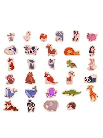 HAPE Игровой набор "Магнитные животные", 30 элементов, серия "Зверики",