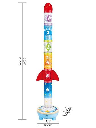 HAPE Интерактивная развивалка для детей "Ракета", движение, счет, цвета