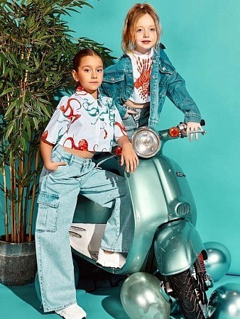 Alessandro Borelli Брюки джинсовые палаццо