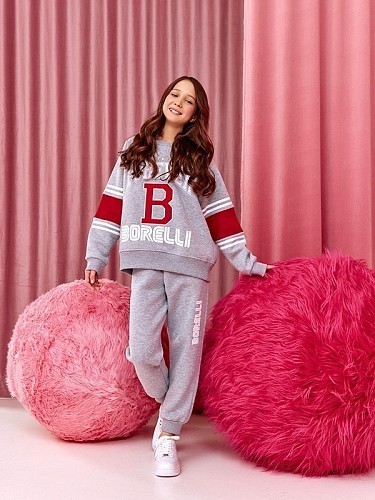 Alessandro Borelli Свитшот с начесом для девочки Alessandro Borelli Свитшот с начесом для девочки