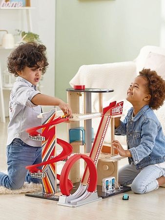 HAPE Деревянная многоуровневая автостоянка Гараж для трюков