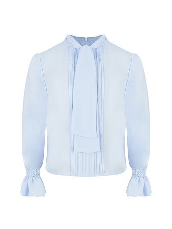 Alessandro Borelli Блузка с бантом и пышными рукавами