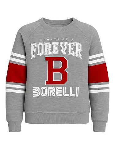 Alessandro Borelli Свитшот с начесом для девочки Alessandro Borelli Свитшот с начесом для девочки