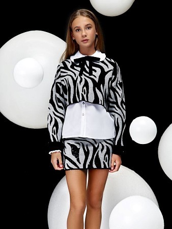 Alessandro Borelli Свитшот вязаный для девочки